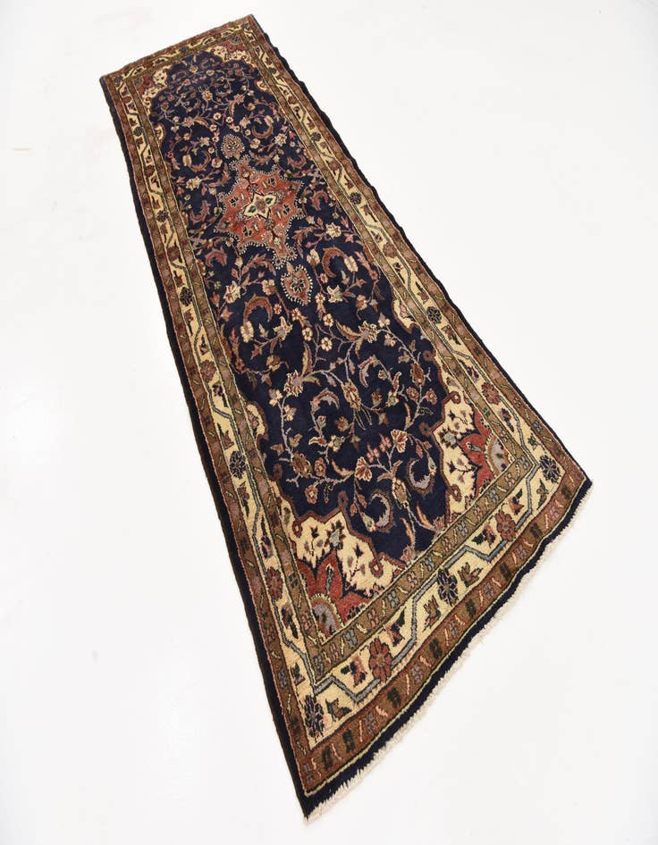 Detail image of  3' 9 x 10' 3  Hand Knotted Khamseh Persian Wool Runner Rug