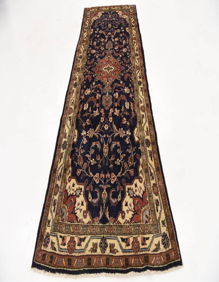 Detail image of  3' 9 x 10' 3  Hand Knotted Khamseh Persian Wool Runner Rug