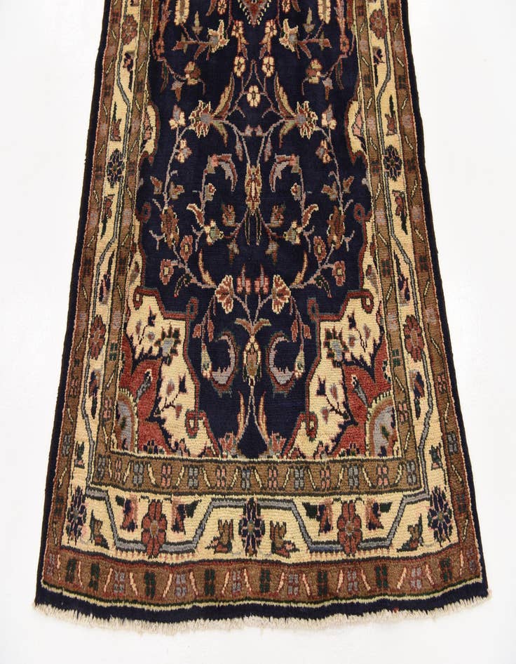 Detail image of  3' 9 x 10' 3  Hand Knotted Khamseh Persian Wool Runner Rug