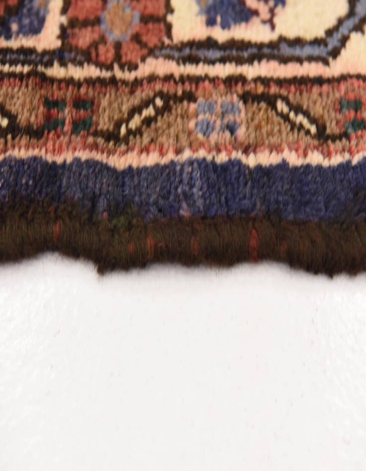 Detail image of  3' 9 x 10' 3  Hand Knotted Khamseh Persian Wool Runner Rug