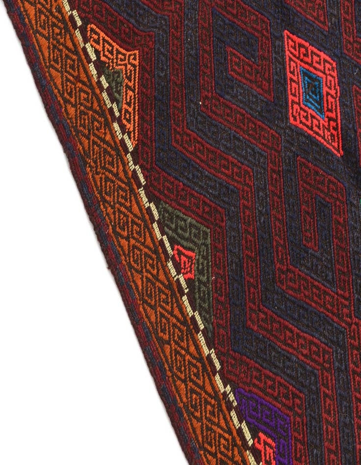 Detail image of  2' 7 x 8' 5  Hand Knotted Kilim Fars Persian Wool Runner Rug