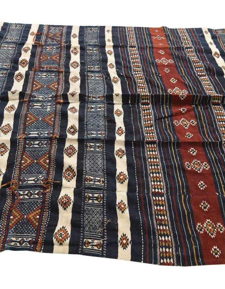 Detail image of  4' 10 x 13' 10  Hand Woven Kilim Fars Wool Runner Rug