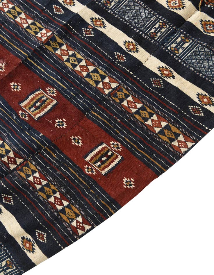 Detail image of  4' 10 x 13' 10  Hand Woven Kilim Fars Wool Runner Rug