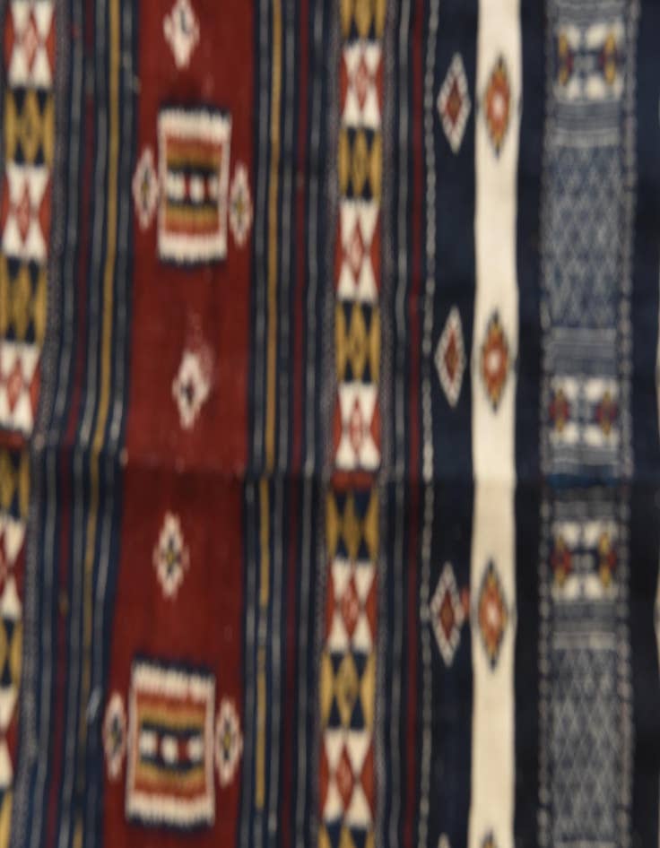 Detail image of  4' 10 x 13' 10  Hand Woven Kilim Fars Wool Runner Rug