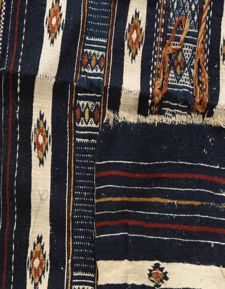 Detail image of  4' 10 x 13' 10  Hand Woven Kilim Fars Wool Runner Rug