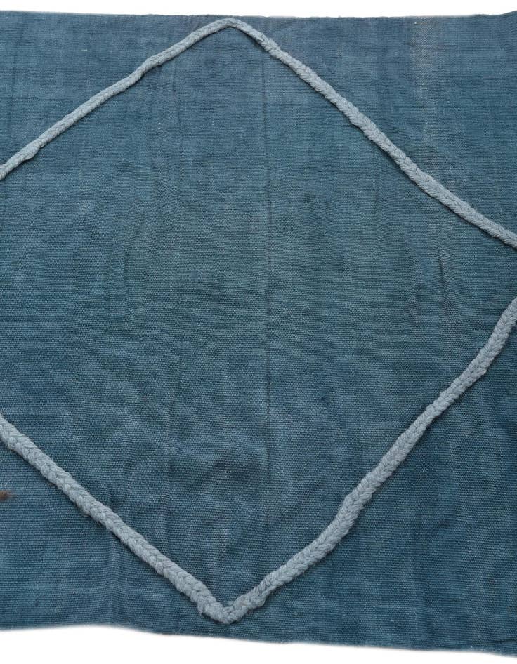 Detail image of  3' 6 x 10'  Hand Woven Kilim Modern Wool Runner Rug