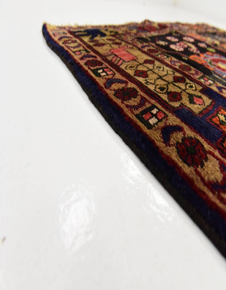 Detail image of  5' x 9' 6  Hand Knotted Koliaei Persian Wool Runner Rug