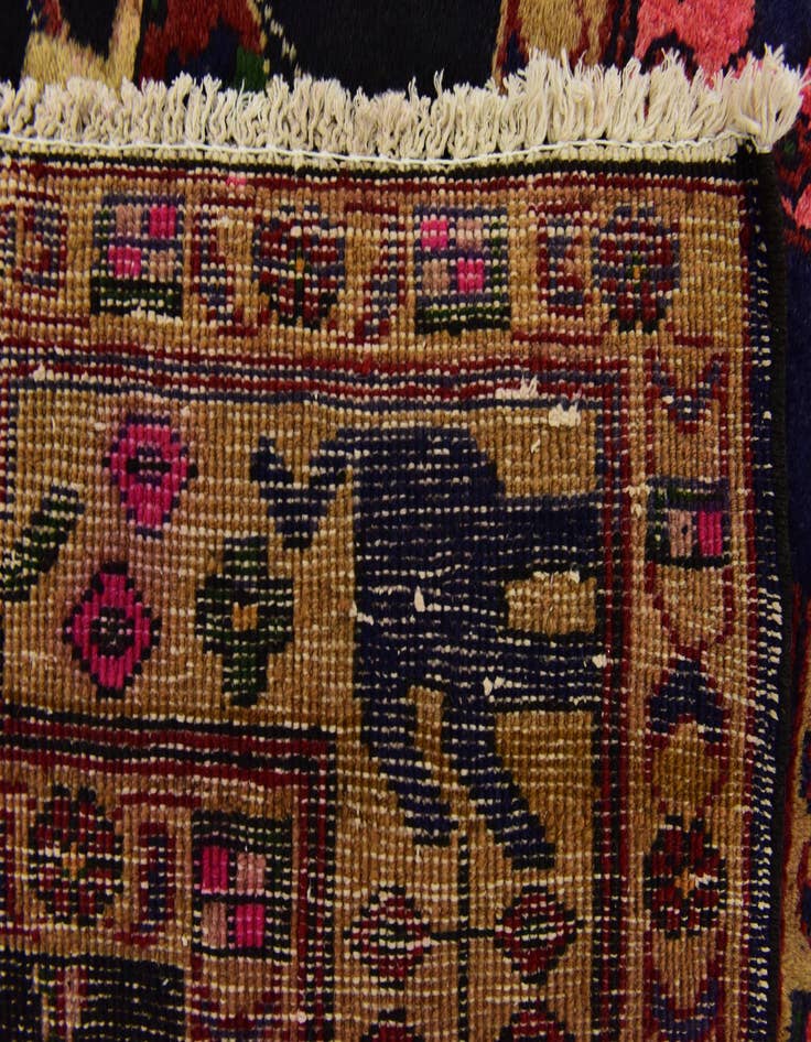 Detail image of  5' x 9' 6  Hand Knotted Koliaei Persian Wool Runner Rug