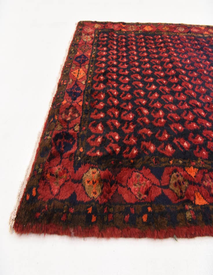 Detail image of 4' x 10' 2 Hand Knotted Koliaei Persian Wool Runner Rug