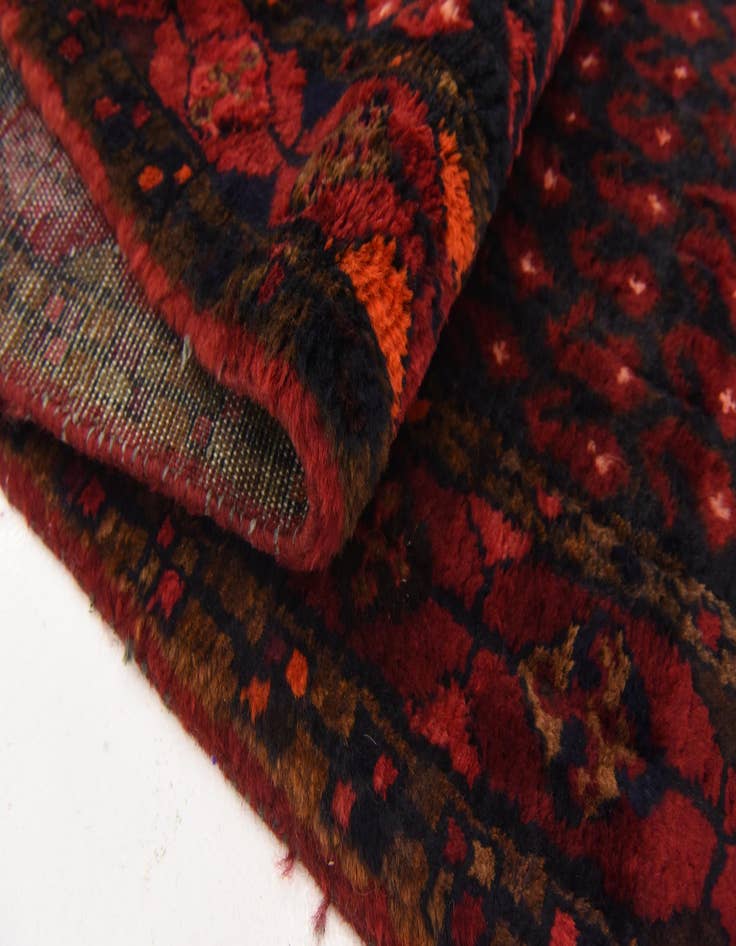 Detail image of 4' x 10' 2 Hand Knotted Koliaei Persian Wool Runner Rug