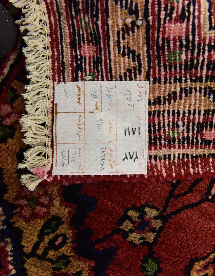 Detail image of  3' 5 x 9' 3  Hand Knotted Koliaei Persian Wool Runner Rug