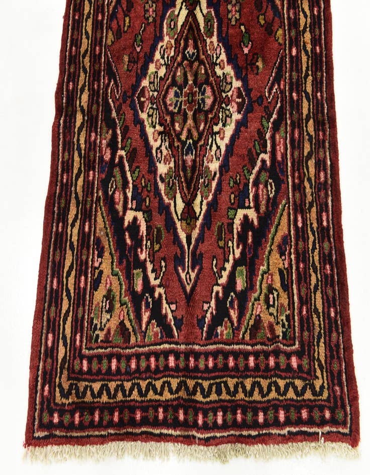 Detail image of  3' 5 x 9' 3  Hand Knotted Koliaei Persian Wool Runner Rug