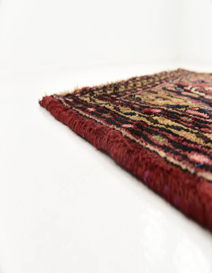 Detail image of  3' 5 x 9' 3  Hand Knotted Koliaei Persian Wool Runner Rug