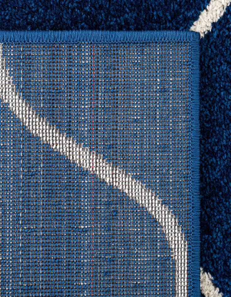 Detail image of  2' x 13' Lattice Frieze Runner Rug