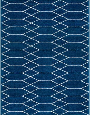 Detail image of  2' x 13' Lattice Frieze Runner Rug