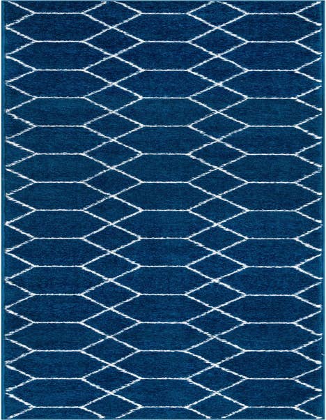 Detail image of  2' x 9' Lattice Frieze Runner Rug