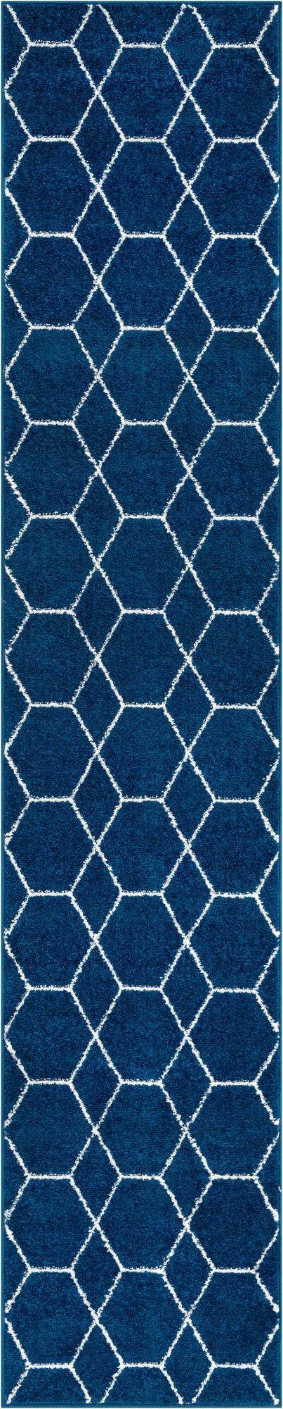  2' x 10' Lattice Frieze Runner Rug