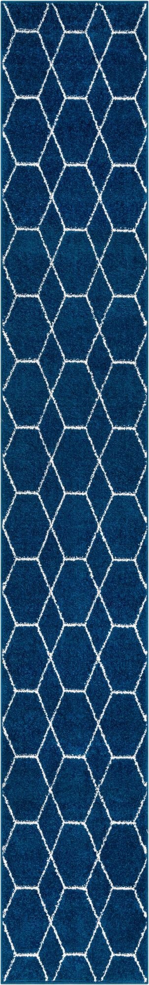  2' x 13' Lattice Frieze Runner Rug