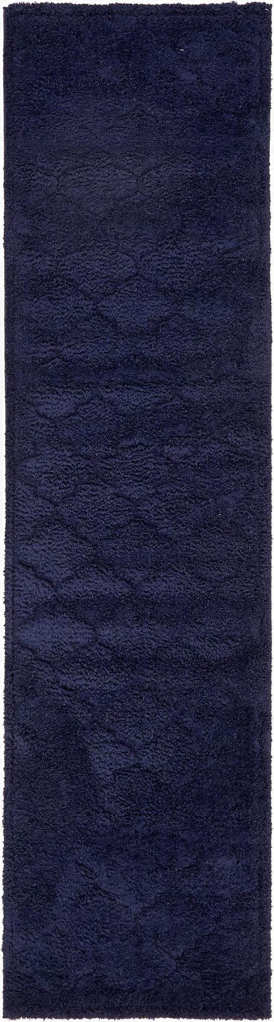  2' 7 x 10' Lattice Shag Runner Rug