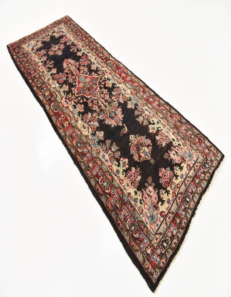 Detail image of  3' 10 x 10' 4  Hand Knotted Liliyan Persian Wool Runner Rug