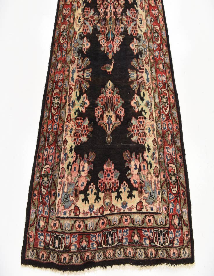 Detail image of  3' 10 x 10' 4  Hand Knotted Liliyan Persian Wool Runner Rug