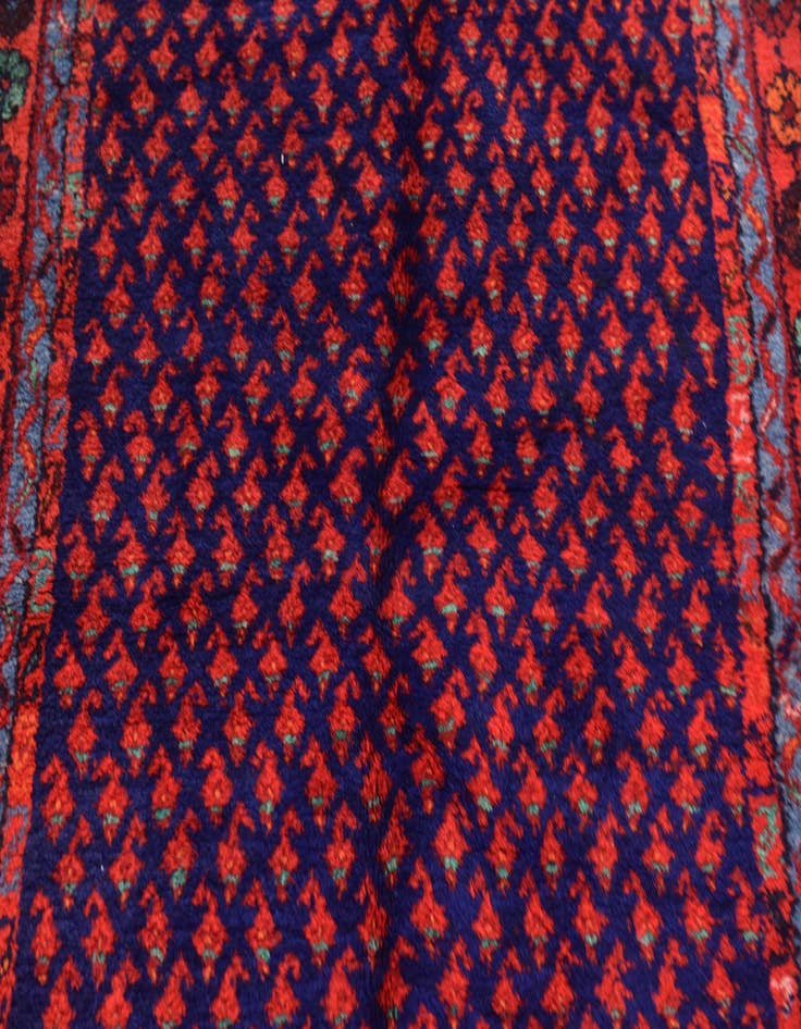 Detail image of  3' 8 x 9' 8  Hand Knotted Mahal Persian Wool Runner Rug