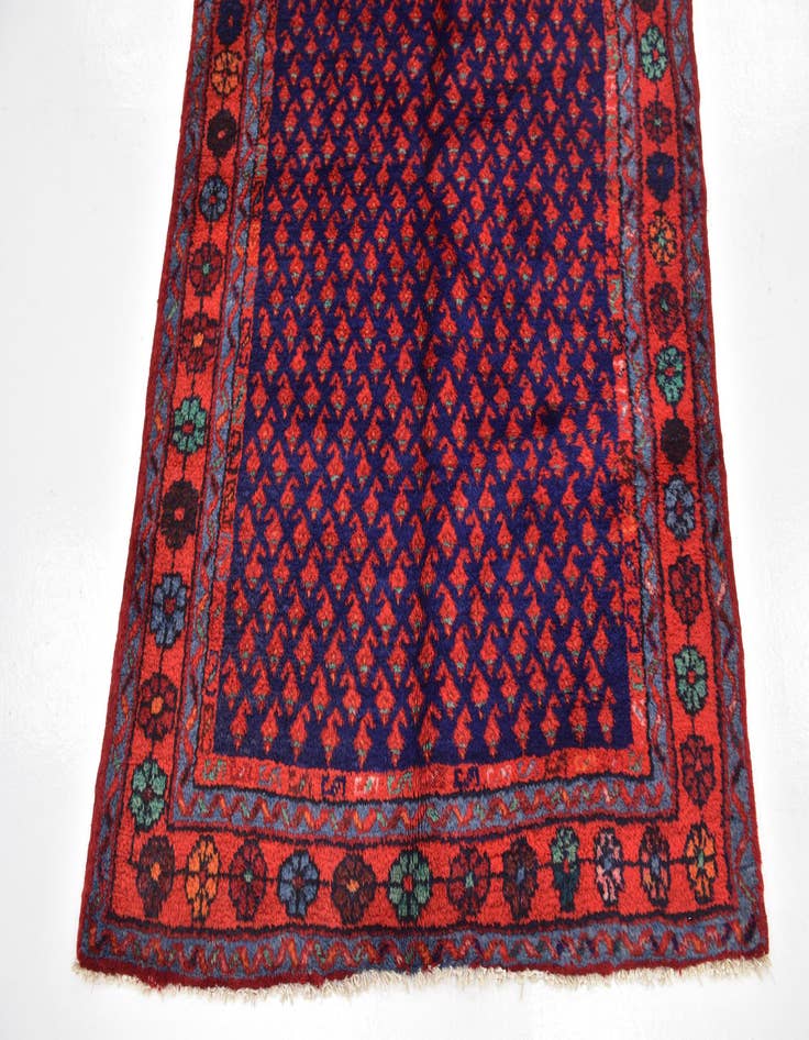 Detail image of  3' 8 x 9' 8  Hand Knotted Mahal Persian Wool Runner Rug