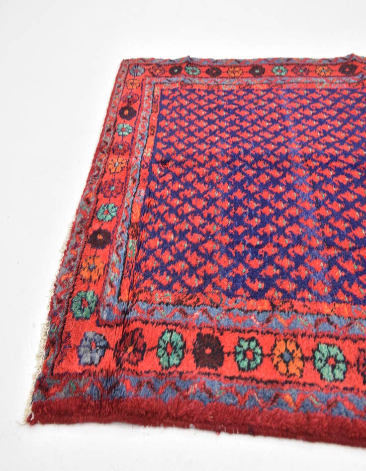 Detail image of  3' 8 x 9' 8  Hand Knotted Mahal Persian Wool Runner Rug