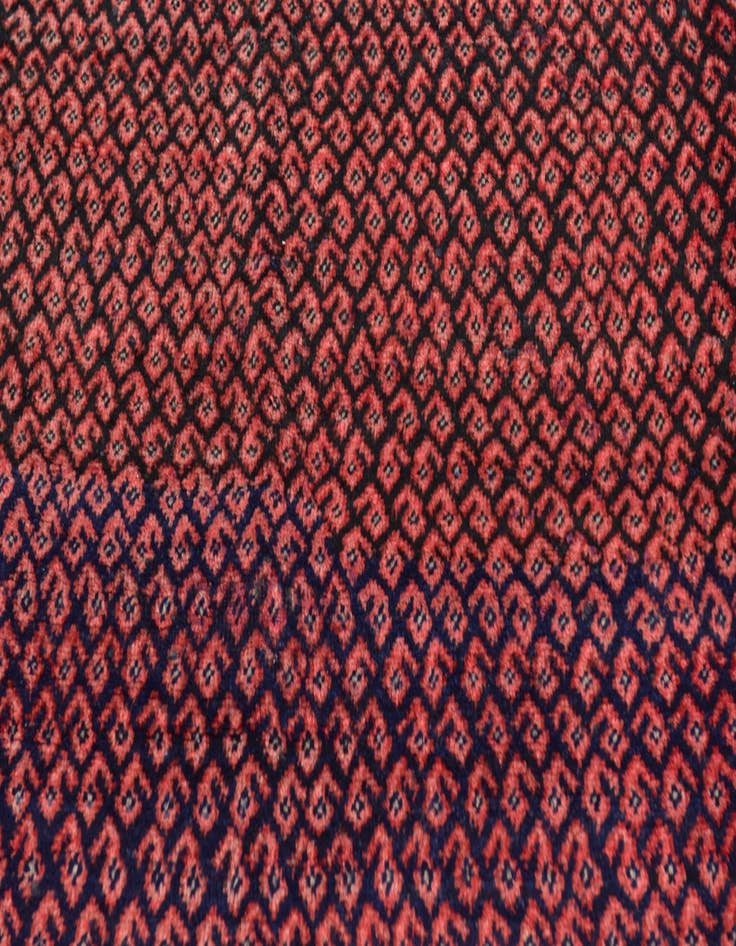 Detail image of  4' 2 x 9' 9  Hand Knotted Mahal Persian Wool Runner Rug