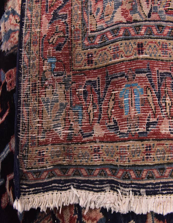 Detail image of  4' 8 x 10' 7  Hand Knotted Mahal Persian Wool Runner Rug