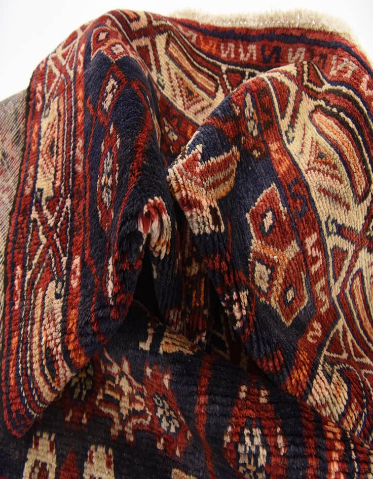 Detail image of  3' 8 x 9' 9  Hand Knotted Malayer Persian Wool Runner Rug