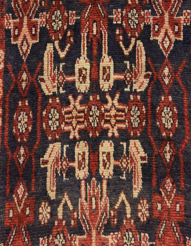 Detail image of  3' 8 x 9' 9  Hand Knotted Malayer Persian Wool Runner Rug