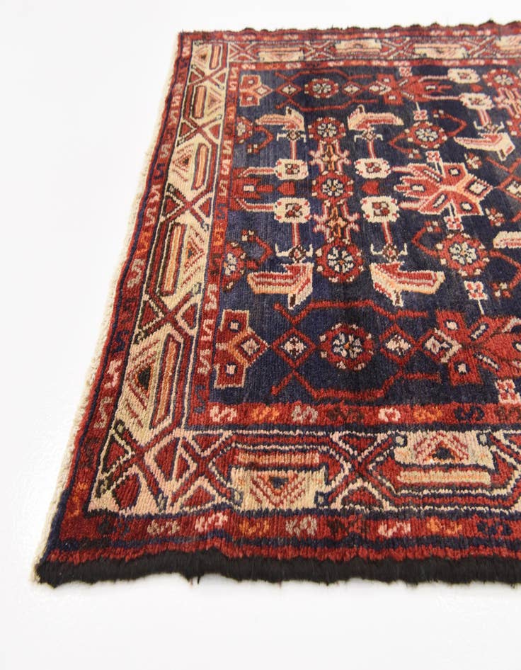 Detail image of  3' 8 x 9' 9  Hand Knotted Malayer Persian Wool Runner Rug