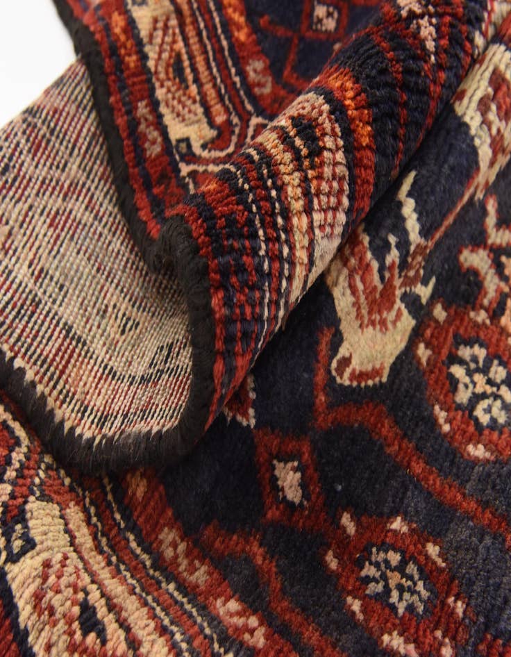 Detail image of  3' 8 x 9' 9  Hand Knotted Malayer Persian Wool Runner Rug