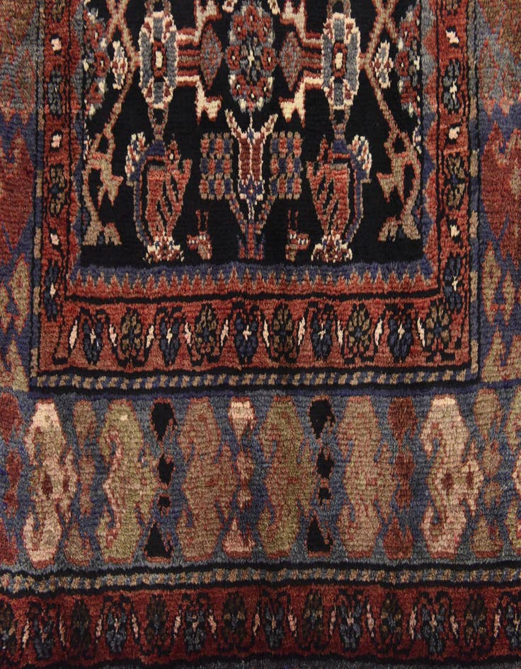 Detail image of  3' 9 x 10' 1  Hand Knotted Malayer Persian Wool Runner Rug