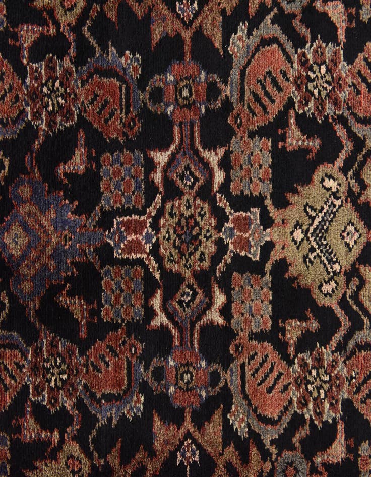Detail image of  3' 9 x 10' 1  Hand Knotted Malayer Persian Wool Runner Rug
