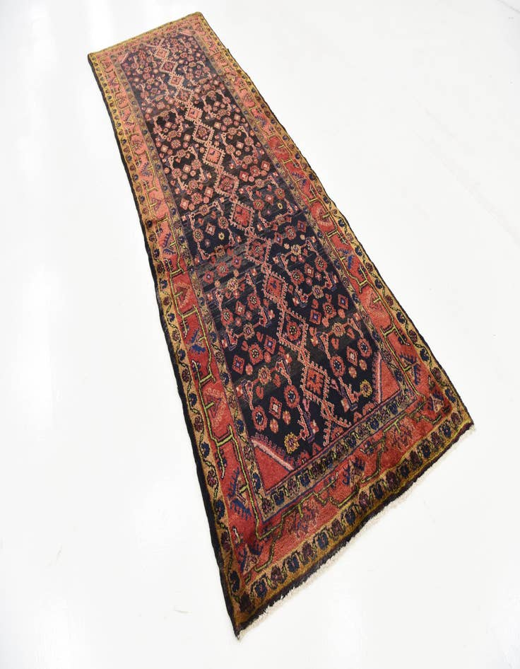 Detail image of  3' 6 x 10' 4  Hand Knotted Malayer Persian Wool Runner Rug