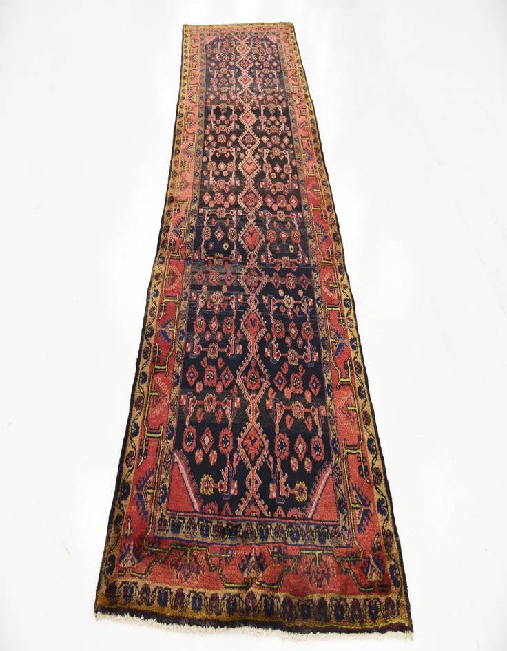 Detail image of  3' 6 x 10' 4  Hand Knotted Malayer Persian Wool Runner Rug