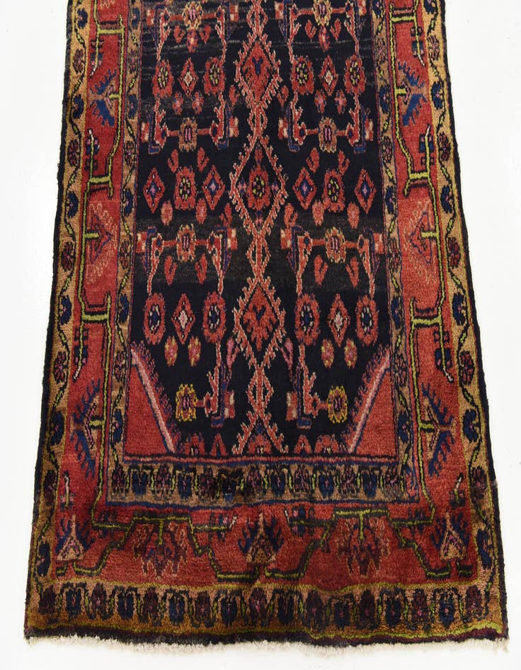 Detail image of  3' 6 x 10' 4  Hand Knotted Malayer Persian Wool Runner Rug