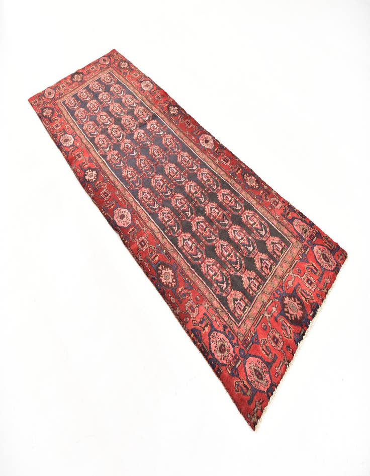 Detail image of 3' 8 x 9' 7 Hand Knotted Malayer Persian Wool Runner Rug