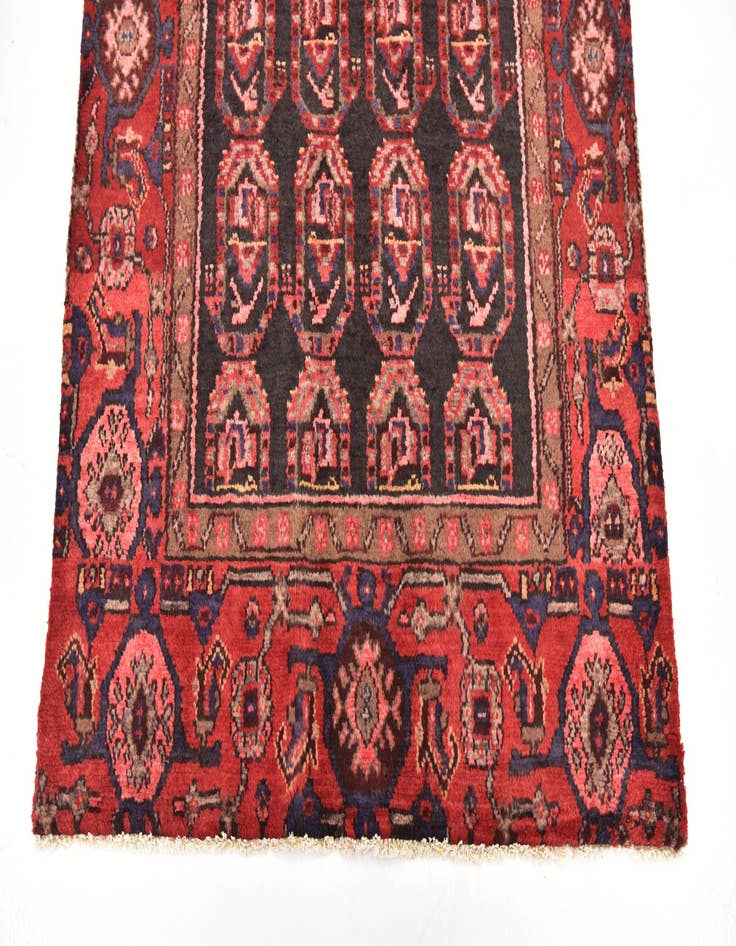 Detail image of 3' 8 x 9' 7 Hand Knotted Malayer Persian Wool Runner Rug