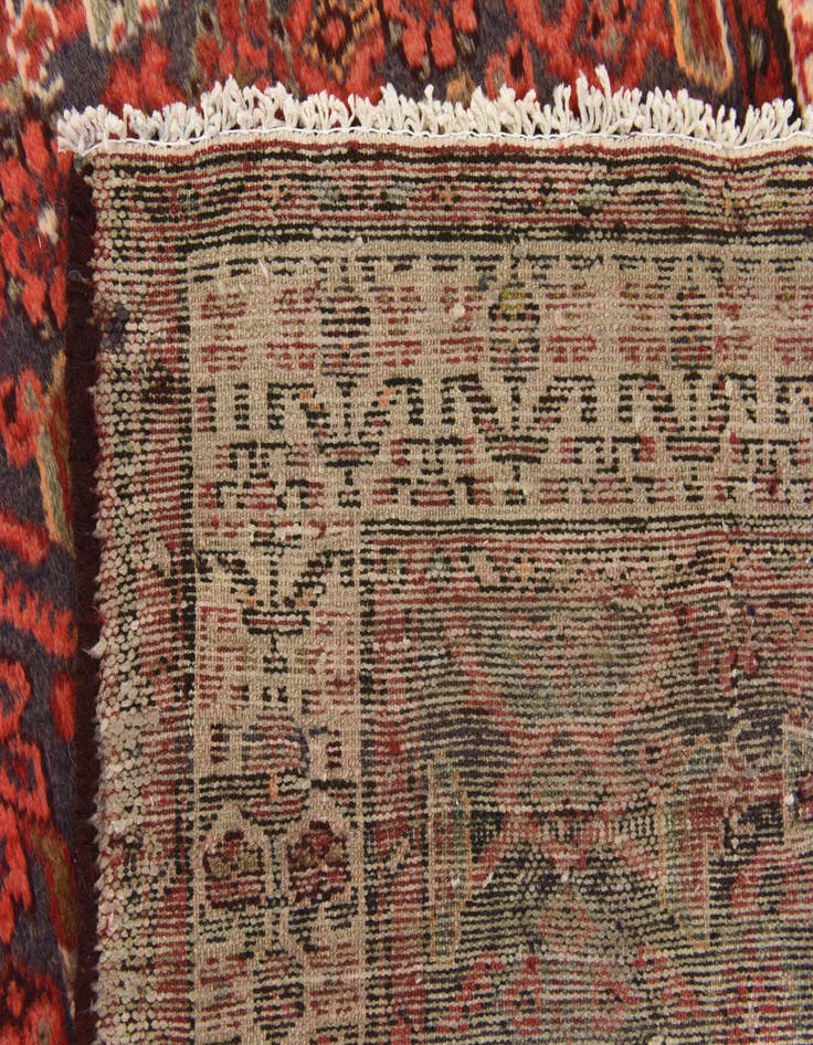 Detail image of  3' 5 x 10'  Hand Knotted Malayer Persian Wool Runner Rug