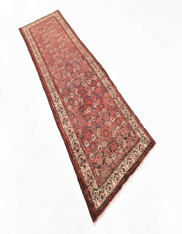 Detail image of  3' 5 x 10'  Hand Knotted Malayer Persian Wool Runner Rug