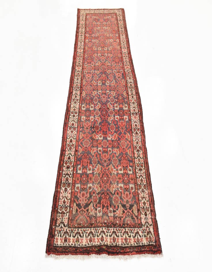 Detail image of  3' 5 x 10'  Hand Knotted Malayer Persian Wool Runner Rug