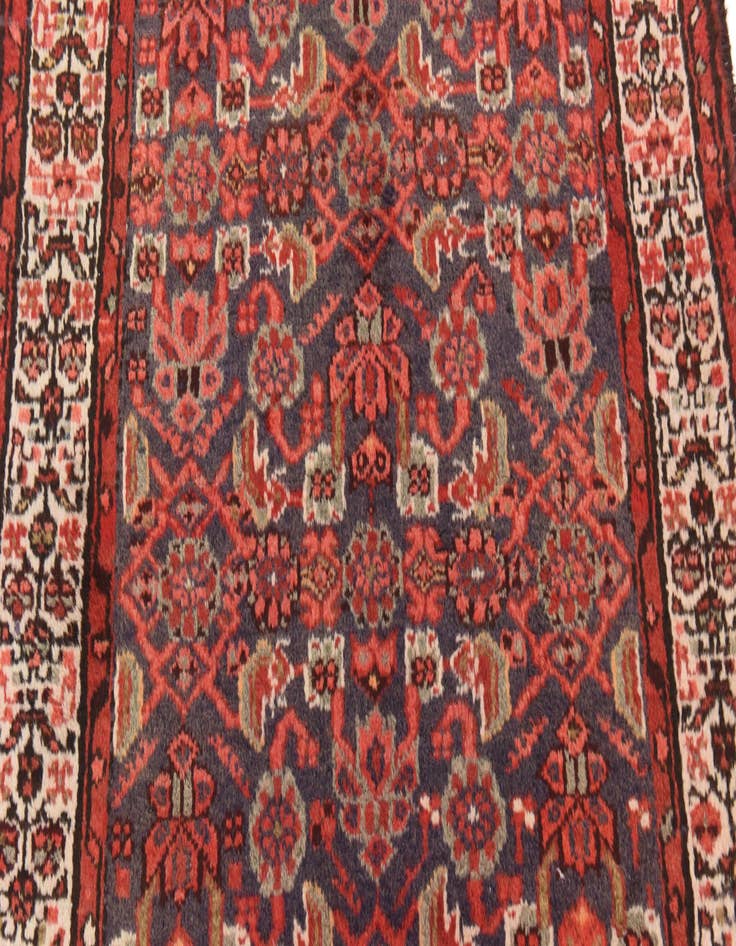 Detail image of  3' 5 x 10'  Hand Knotted Malayer Persian Wool Runner Rug