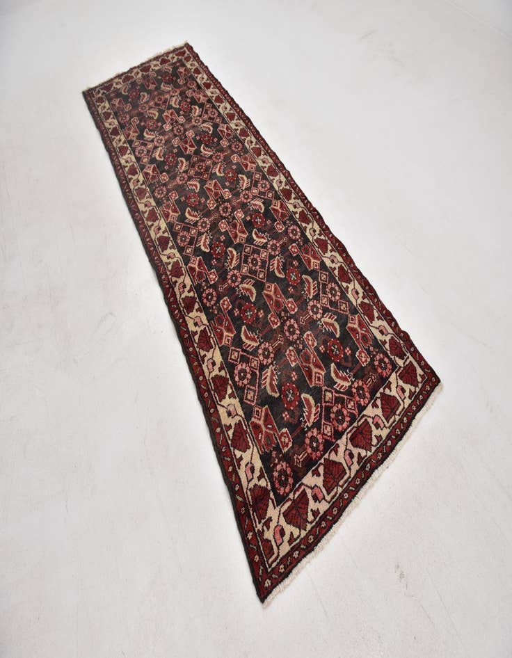 Detail image of  3' 6 x 9' 6  Hand Knotted Malayer Persian Wool Runner Rug