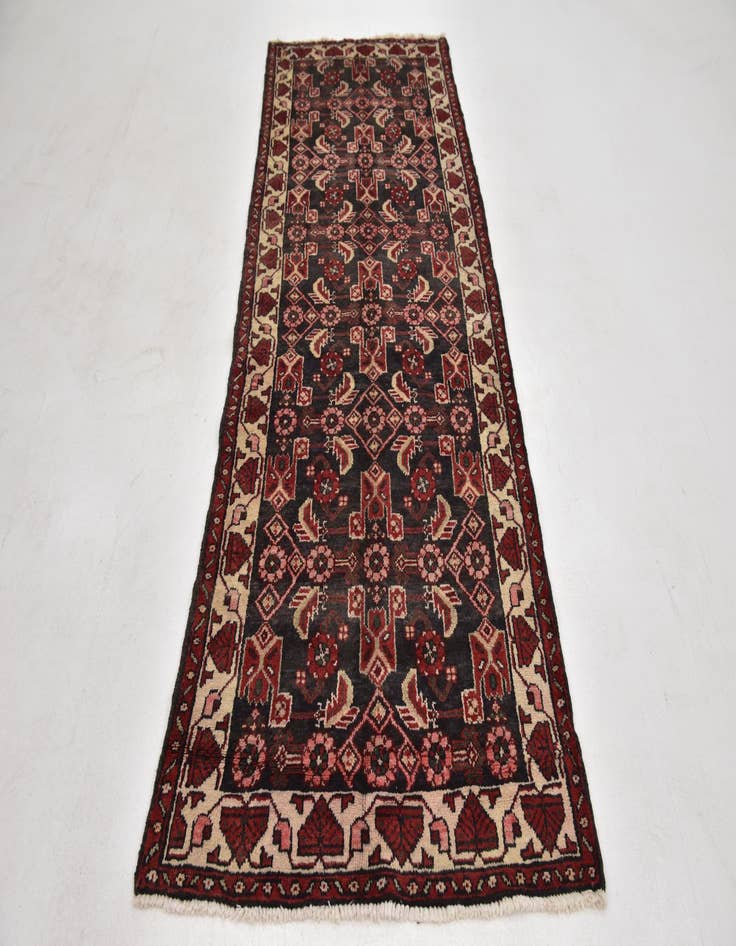 Detail image of  3' 6 x 9' 6  Hand Knotted Malayer Persian Wool Runner Rug