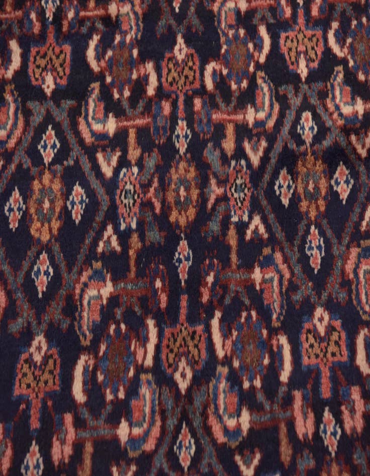 Detail image of 3' 8 x 10' 2 Hand Knotted Malayer Persian Wool Runner Rug