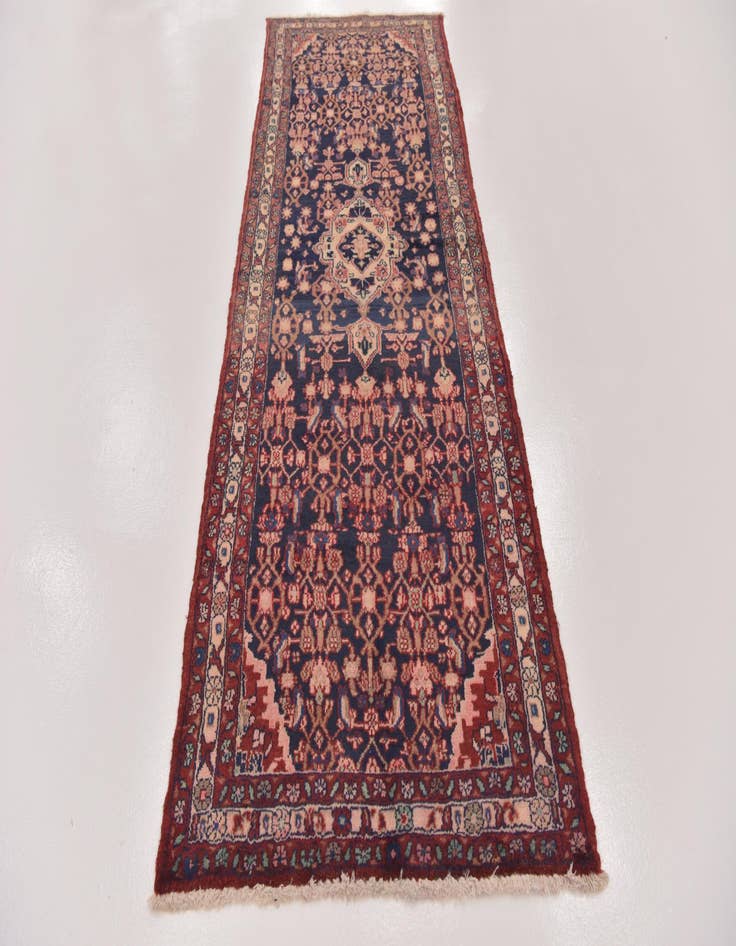 Detail image of 3' 3 x 9' 7 Hand Knotted Malayer Persian Wool Runner Rug