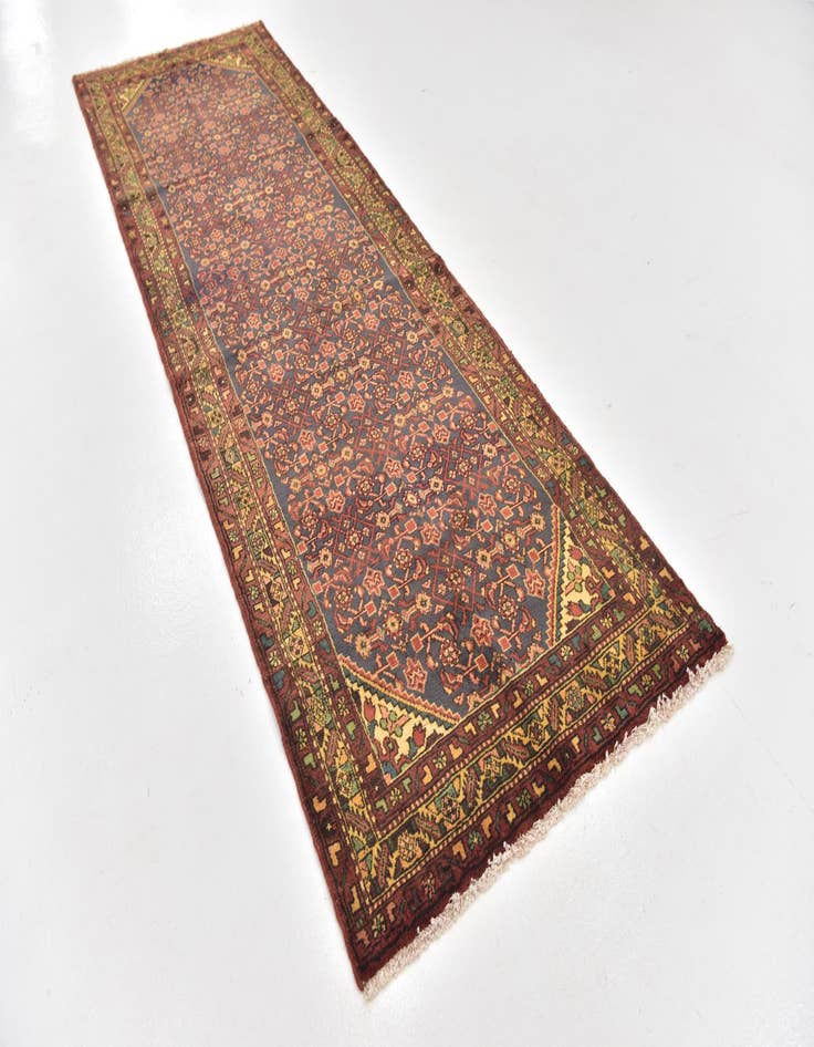 Detail image of 3' 6 x 11' Hand Knotted Malayer Persian Wool Runner Rug